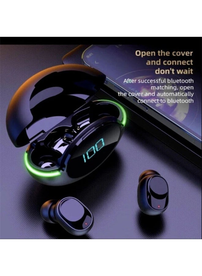 Y80 Bluetooth 5.1 In-Ear Sports Headphones – LED Digital Display, Auto Pairing, Touch Control, HiFi Stereo & Deep Bass - Image 4